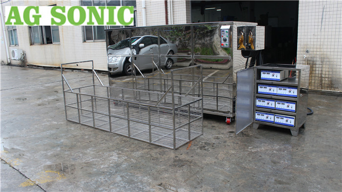 Large Industrial Ultrasonic Engine Cleaner 360L 28khz For Engine Block Car Parts